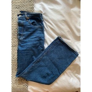 Levi’s Blue Ribcage Straight Jeans